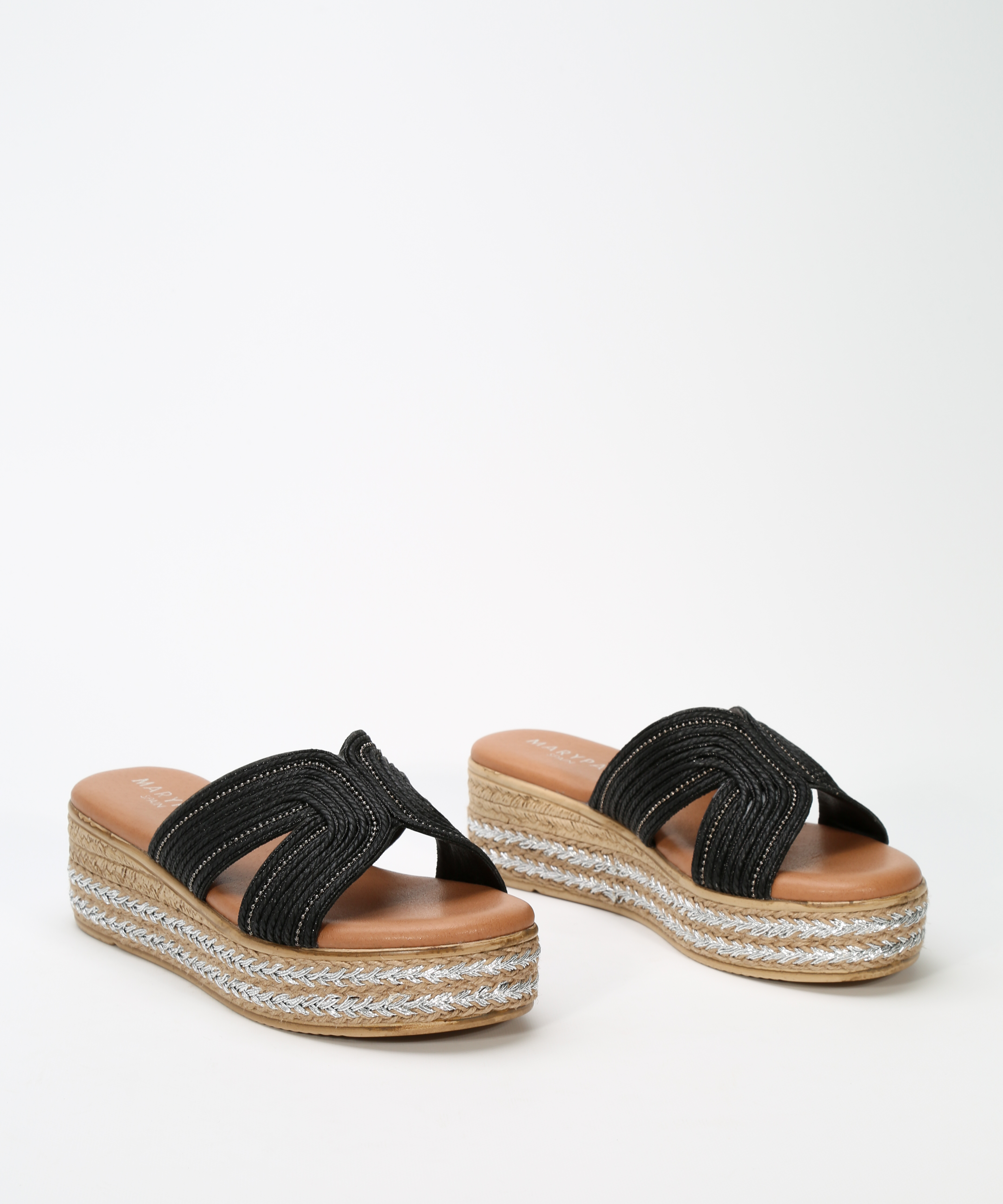 Sandalias plataforma bordada image number null